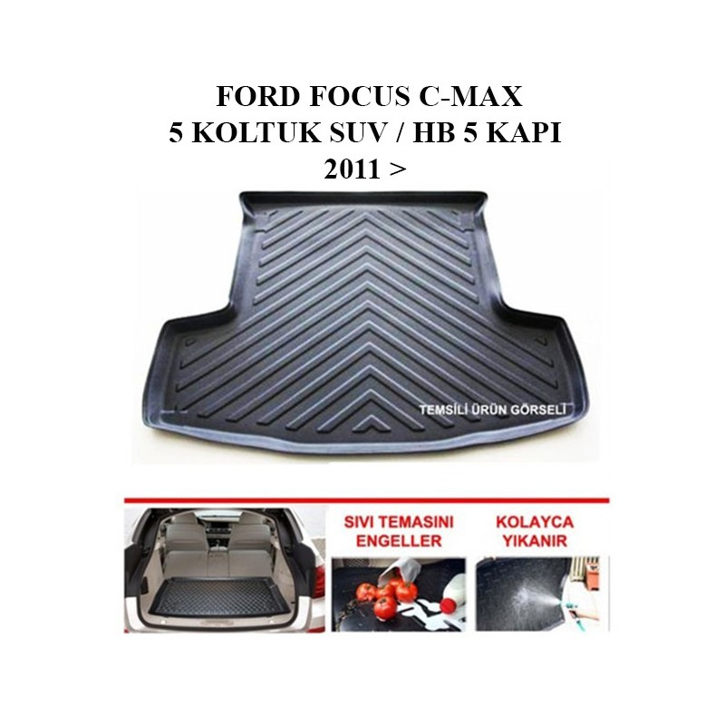 BAGAJ HAVUZU FORD FOCUS C-MAX 5 KOLTUK SUV / HB 5 KAPI SİYAH 2011 SONR