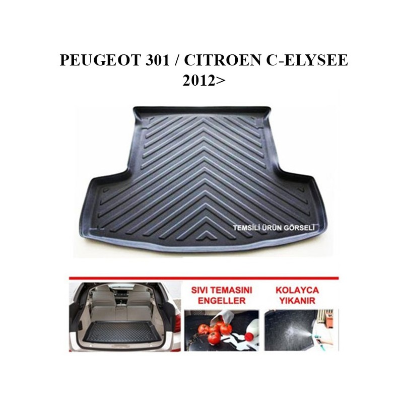 BAGAJ HAVUZU PEUGEOT 301 SD / CITROEN C ELYSEE SİYAH 2012 SONRASI LDR