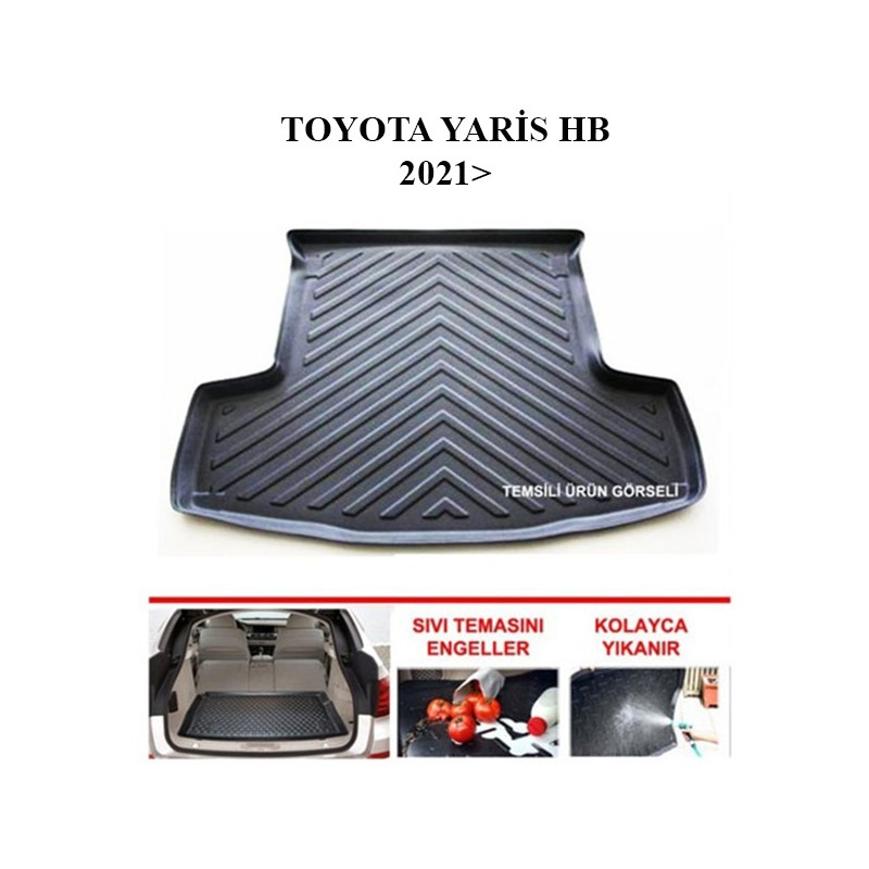 BAGAJ HAVUZU TOYOTA YARİS HB 5 KAPI SİYAH 2021 SONRASI BH7021K KUZEYLE