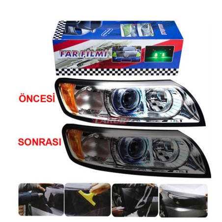 FAR STOP FİLMİ AÇIK SİYAH 30CMX10M 1190465 CARUB