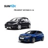CAM RÜZGARLIĞI MUGEN PEUGEOT 307-308 01-14 ÖN-ARKA SET SP-S-54 SUNPLEX