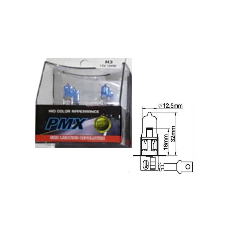 AMPÜL FAR BEYAZ IŞIK 12V H3 100W KORE PMX H3 PMX-H3 PMX