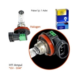 AMPÜL FAR HALOGEN 12V H11 55W SUPERLIGHT SL33 SL3313 SUPERLIGHT