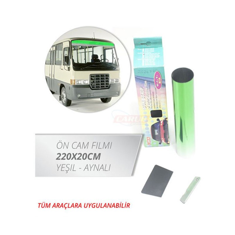 CAM FİLMİ GÜNEŞLİK YEŞİL-AYNALI 20X220CM 1201003 CARUB