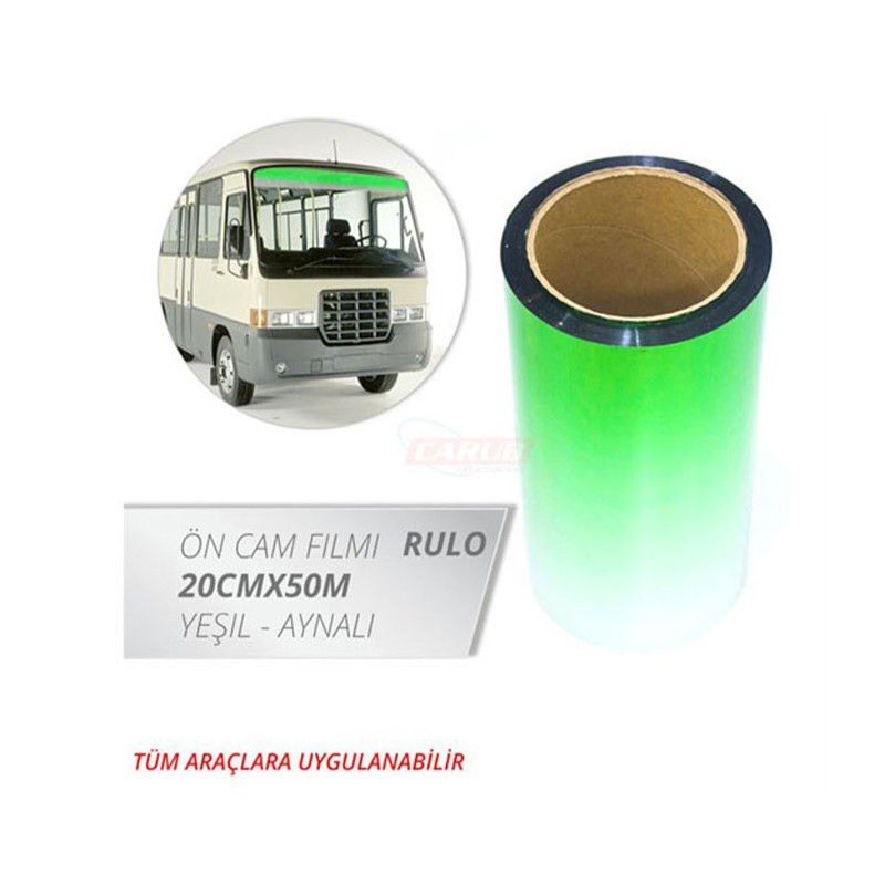CAM FİLMİ GÜNEŞLİK YEŞİL-AYNALI 20CMX50M 1206504 CARUB