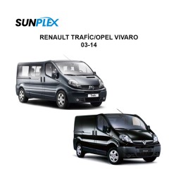 CAM RÜZGARLIĞI MUGEN RENAULT TRAFİC-VİVARO 03-14 SP-S-61 SUNPLEX