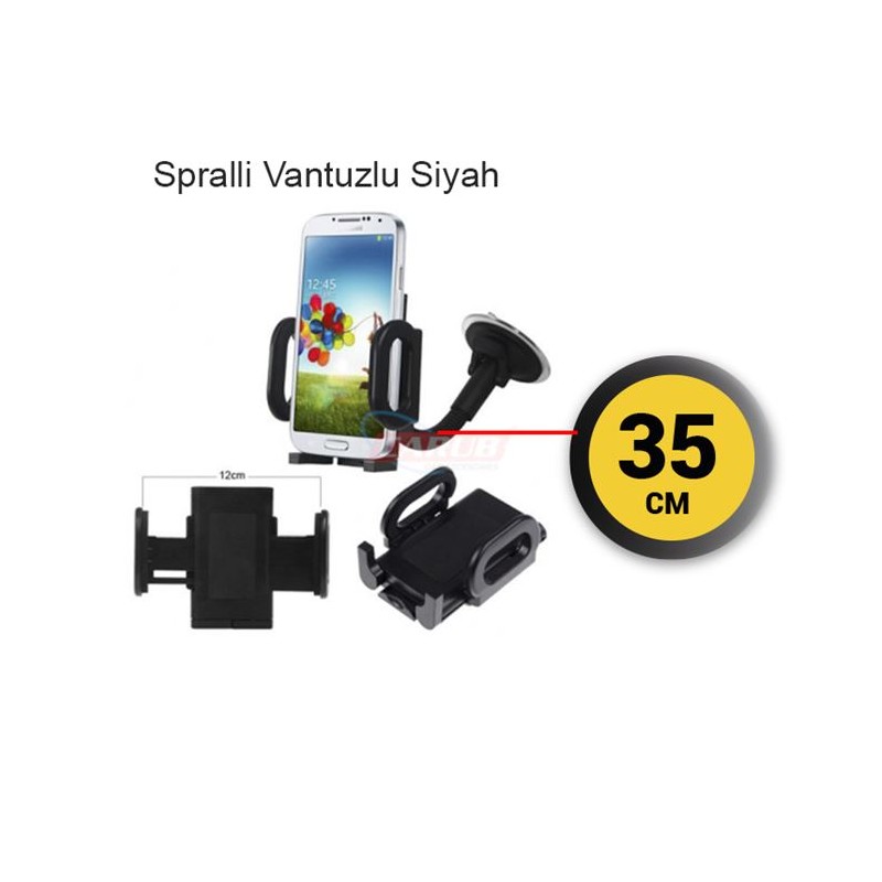 TELEFON TUTUCU TELEFONLUK VANTUZLU SPİRALLİ UZUN 35CM 5901951 CARUB