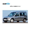 CAM RÜZGARLIĞI MUGEN OPEL COMBO C 01-12 ÖN 2Lİ SP-S-77 SUNPLEX