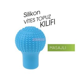 VİTES TOPUZU SİLİKON KILIF YUVARLAK MASAJLI MAVİ 6219602 CARUB