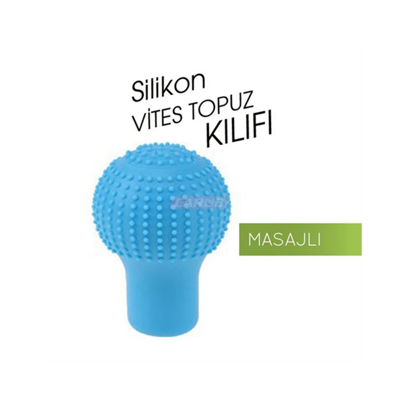 VİTES TOPUZU SİLİKON KILIF YUVARLAK MASAJLI MAVİ 6219602 CARUB