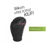 VİTES TOPUZU SİLİKON KILIF OVAL MASAJLI SİYAH 6219605 CARUB