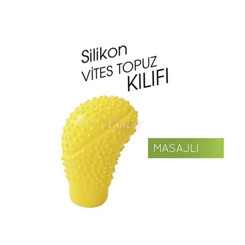 VİTES TOPUZU SİLİKON KILIF OVAL MASAJLI SARI 6219608 CARUB