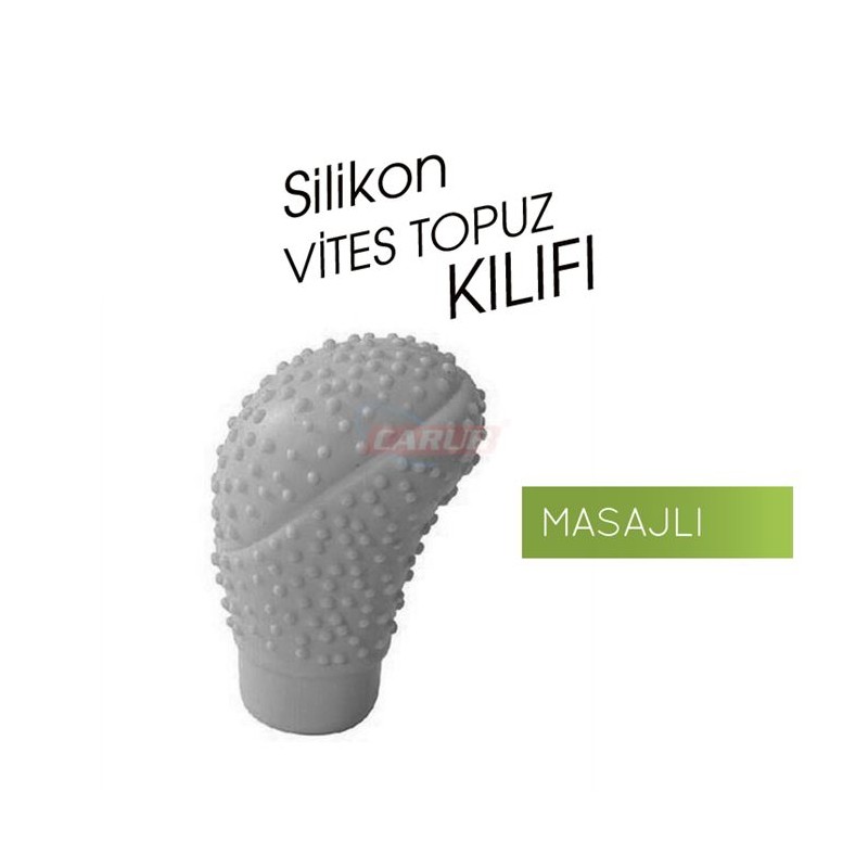 VİTES TOPUZU SİLİKON KILIF OVAL MASAJLI GRİ 6219607 CARUB