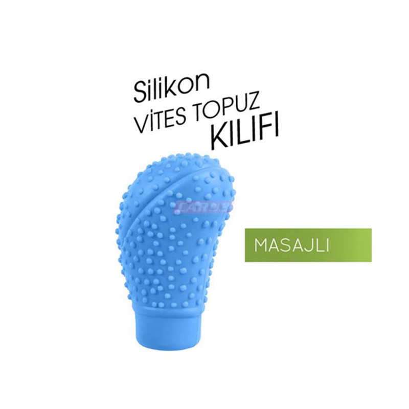 VİTES TOPUZU SİLİKON KILIF OVAL MASAJLI MAVİ 6219606 CARUB
