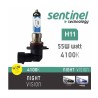 AMPÜL FAR BEYAZ IŞIK 12V H11 %130 FAZLA SENTİNEL NV H11 NV-H11 SENTİNE