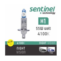 AMPÜL FAR BEYAZ IŞIK 12V H1 %130 FAZLA SENTİNEL NV H1 NV-H1 SENTİNEL