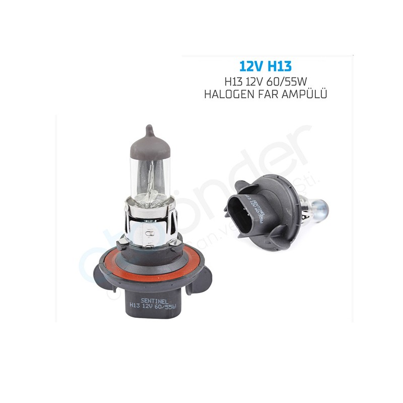 AMPÜL FAR HALOGEN 12V H13 60-55W SENTİNEL H13 12V-H13 SENTİNEL