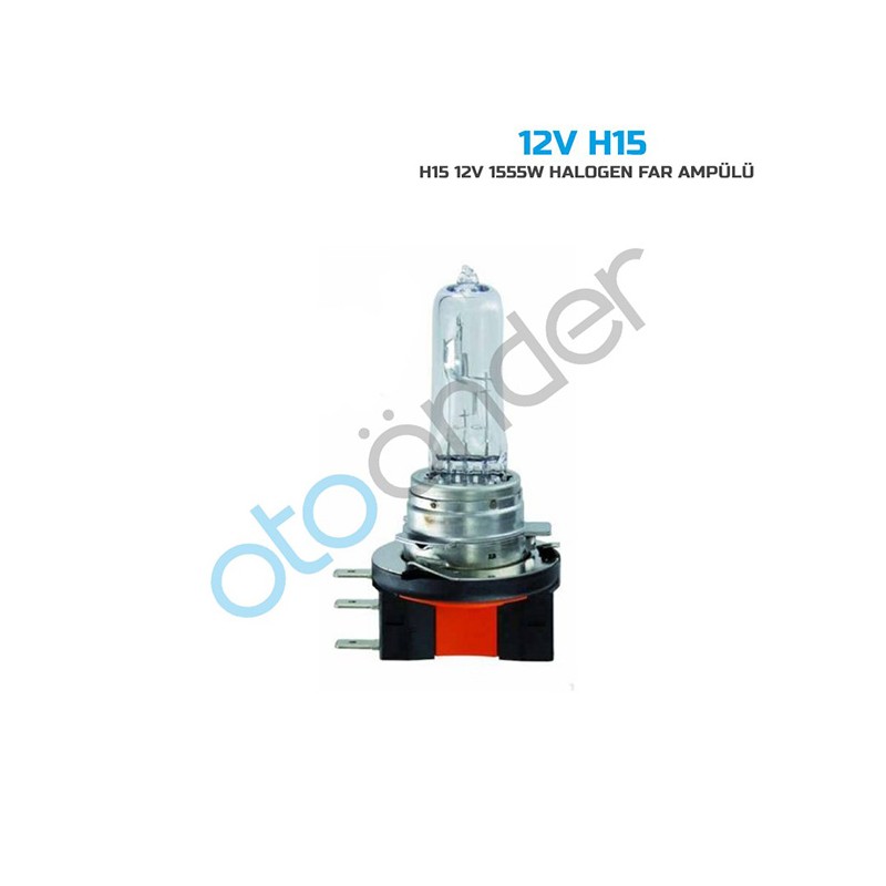 AMPÜL FAR HALOGEN 12V H15 15-55W SENTİNEL H15 12V-H15 SENTİNEL