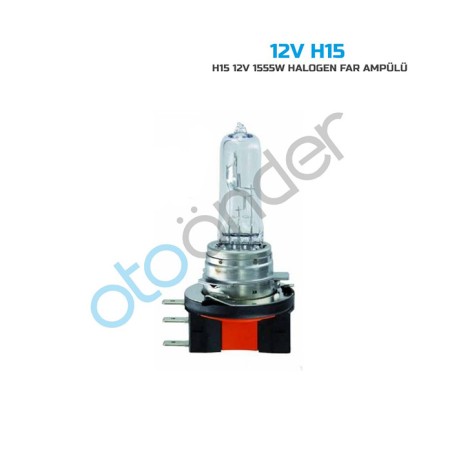 AMPÜL FAR HALOGEN 12V H15 15-55W SENTİNEL H15 12V-H15 SENTİNEL