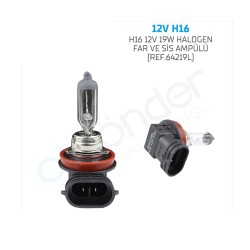 AMPÜL FAR HALOGEN 12V H16 42W SENTİNEL 12V-H16 SENTİNEL