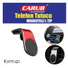TELEFON TUTUCU TELEFONLUK MIKNATISLI HAVALANDIRMA L TİP KIRMIZI 590108
