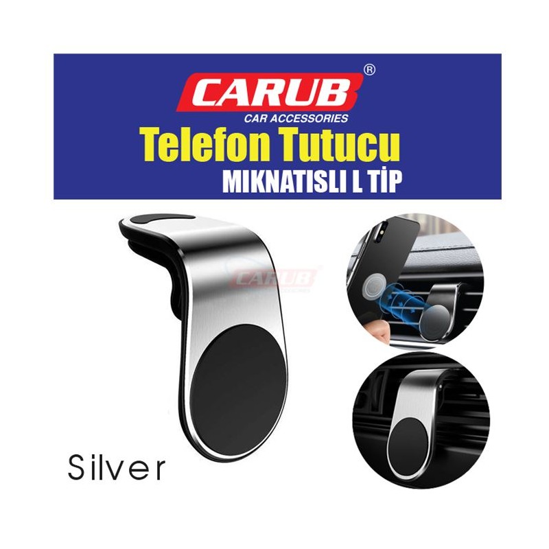 TELEFON TUTUCU TELEFONLUK MIKNATISLI HAVALANDIRMA L TİP NİKELAJ 590108