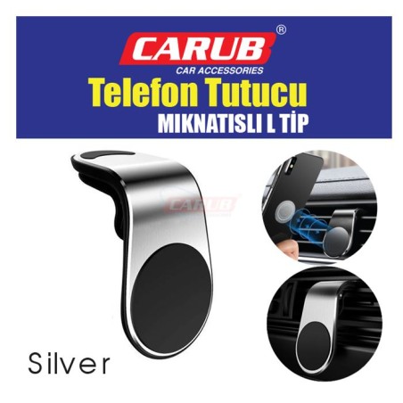 TELEFON TUTUCU TELEFONLUK MIKNATISLI HAVALANDIRMA L TİP NİKELAJ 590108