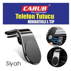 TELEFON TUTUCU TELEFONLUK MIKNATISLI HAVALANDIRMA L TİP SİYAH 5901080