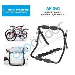 BAGAJ BİSİKLET TAŞIYICI METAL 2 BİSİKLETLİK SİYAH AK 240 AK-240 LEADER