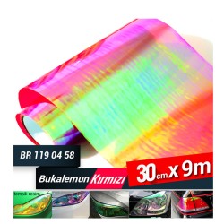 FAR STOP FİLMİ BUKALEMUN KIRMIZI 30CMX9MT 1190458 CARUB