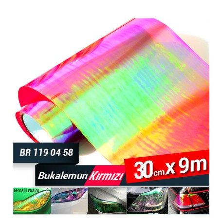 FAR STOP FİLMİ BUKALEMUN KIRMIZI 30CMX9MT 1190458 CARUB
