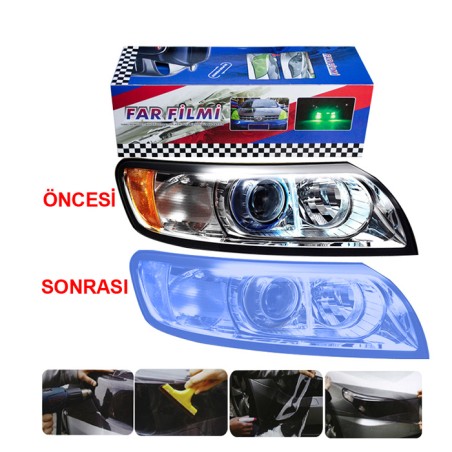 FAR STOP FİLMİ AÇIK MAVİ 30CMX10M 1190444 CARUB