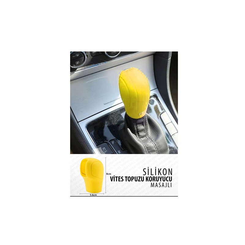 VİTES TOPUZU SİLİKON KILIF OTOMATİK VİTES MASAJLI SARI 0406403Y KGN
