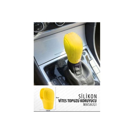 VİTES TOPUZU SİLİKON KILIF OTOMATİK VİTES MASAJLI SARI 0406403Y KGN