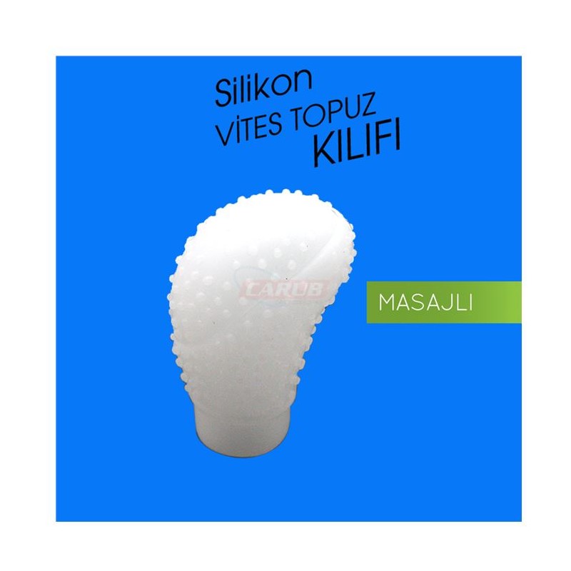 VİTES TOPUZU SİLİKON KILIF OVAL MASAJLI ŞEFFAF 6219610 CARUB