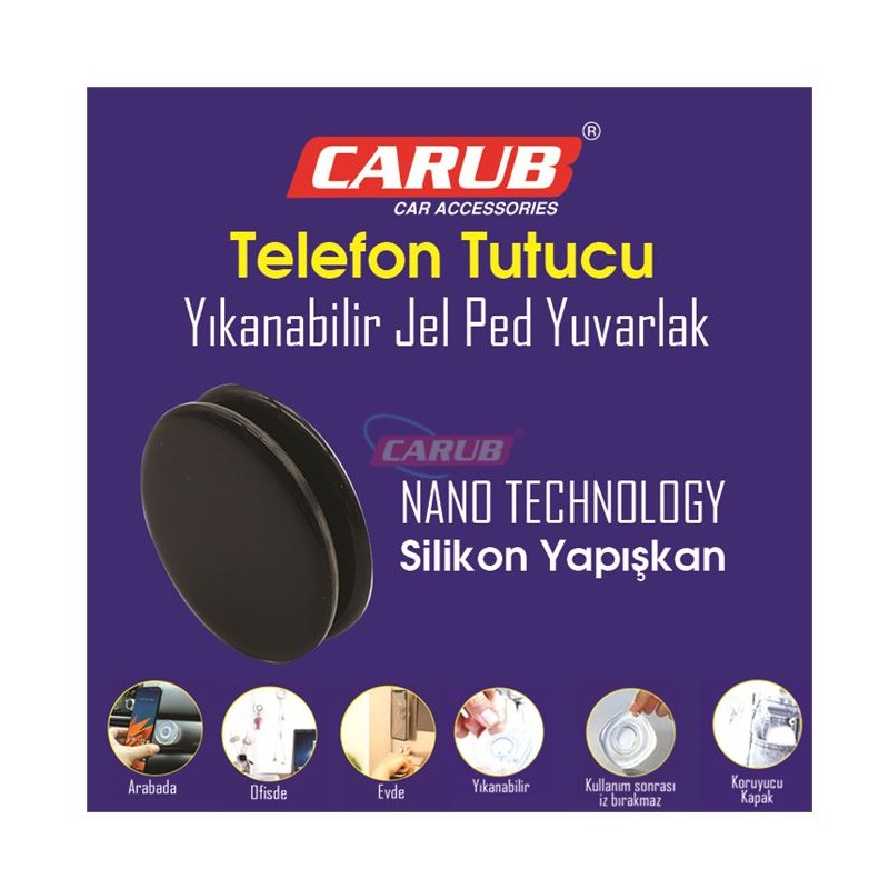 TELEFON TUTUCU TELEFONLUK JEL UNİVERSAL YUV. SİYAH 5901062 CARUB