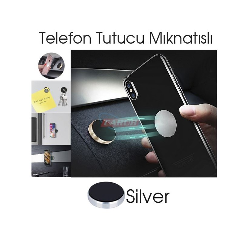 TELEFON TUTUCU TELEFONLUK MIKNATISLI YAPIŞMA SİLVER 5901049 CARUB