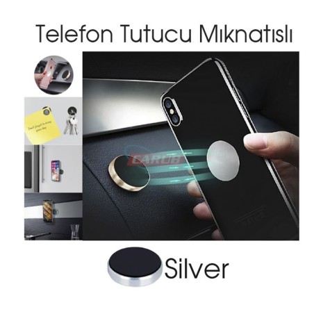 TELEFON TUTUCU TELEFONLUK MIKNATISLI YAPIŞMA SİLVER 5901049 CARUB