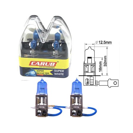 AMPÜL FAR BEYAZ IŞIK 12V H3 55-100W 0415305 CARUB