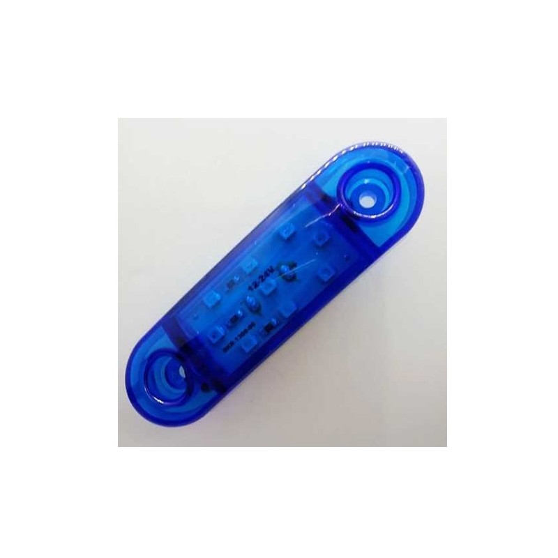 SİDE MARKER LAMBA ÇAMURLUK İÇİ - ARAÇ ALTI 12V 9 LED MAVİ 85X25MM TAS