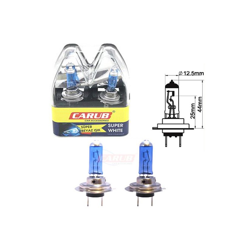 AMPÜL FAR BEYAZ IŞIK 12V H7 100W 0415105 CARUB