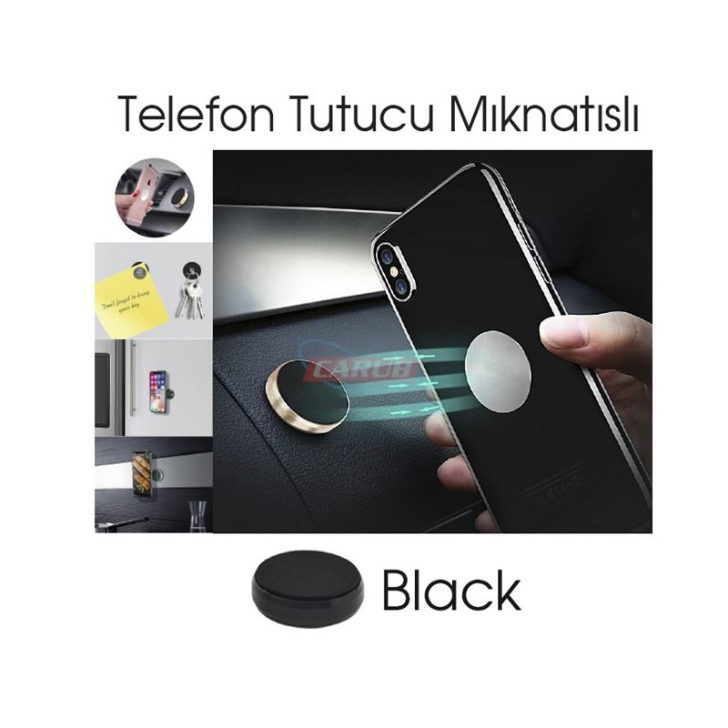 TELEFON TUTUCU TELEFONLUK MIKNATISLI YAPIŞMA SİYAH 5901051 CARUB