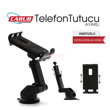 TELEFON TUTUCU + İPAD KIZAKLI AYARLI VANTUZLU 5901004 CARUB