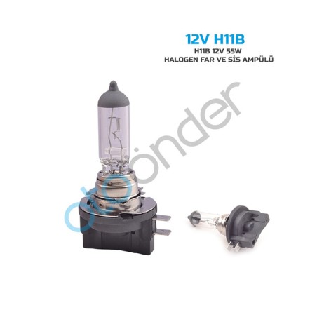 AMPÜL FAR HALOGEN 12V H11 55W SENTİNEL 12V H11B 12V-H11B SENTİNEL