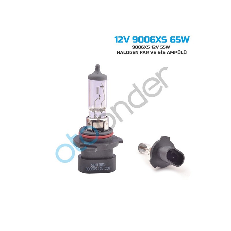 AMPÜL FAR HALOGEN 12V 9006 51W (55W) HB4 SENTİNEL 12V 9006XS 65W 12V-9