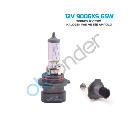 AMPÜL FAR HALOGEN 12V 9006 51W (55W) HB4 SENTİNEL 12V 9006XS 65W 12V-9