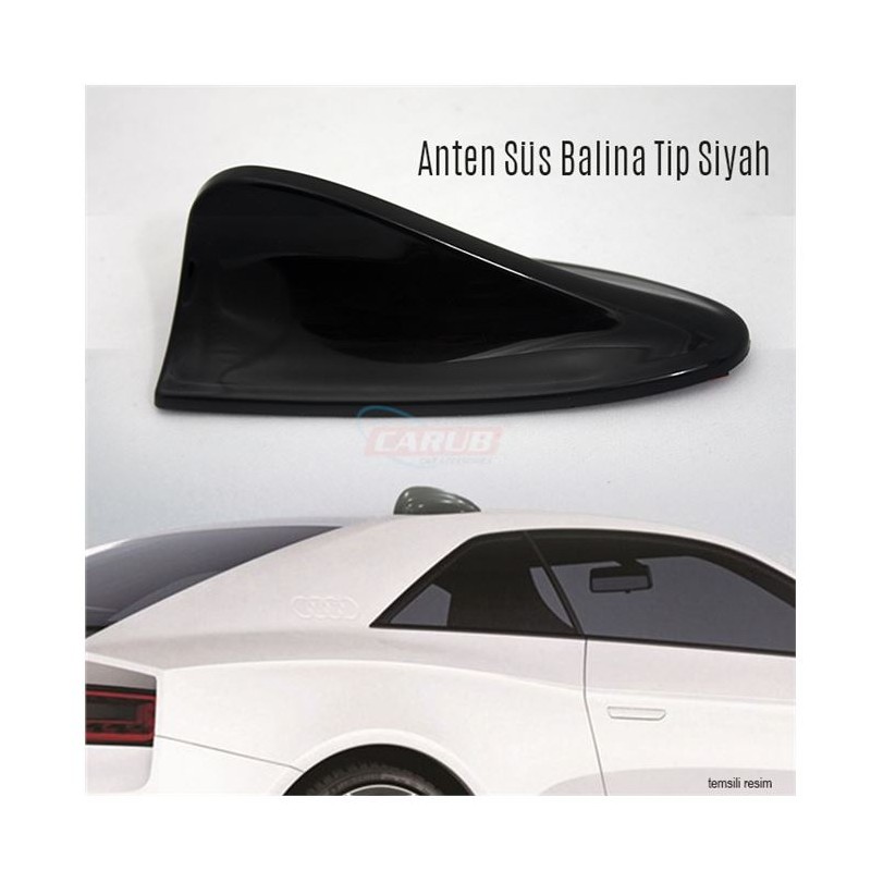 ANTEN BALİNA TİP SÜS SİYAH 0040941 CARUB
