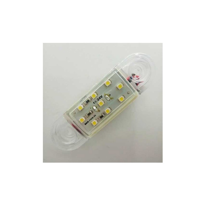 SİDE MARKER LAMBA ÇAMURLUK İÇİ - ARAÇ ALTI 12V 9 LED BEYAZ 85X25MM TAS