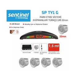 PARK SENSÖRÜ EKRANLI + TR KONUŞAN 4 GÖZLÜ GRİ SP TY1-G SP-TY1-G SENTİN