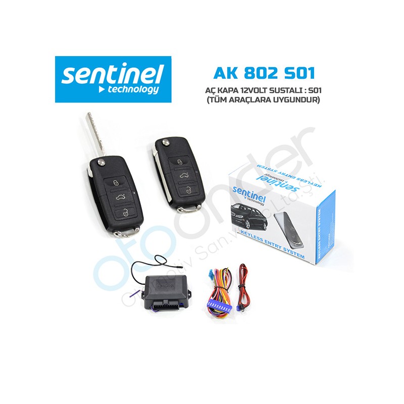 AÇMA KAPAMA UZAKTAN KUMANDA SENTİNEL SUSTALI AK 802 S01 AK-802-S01 SEN